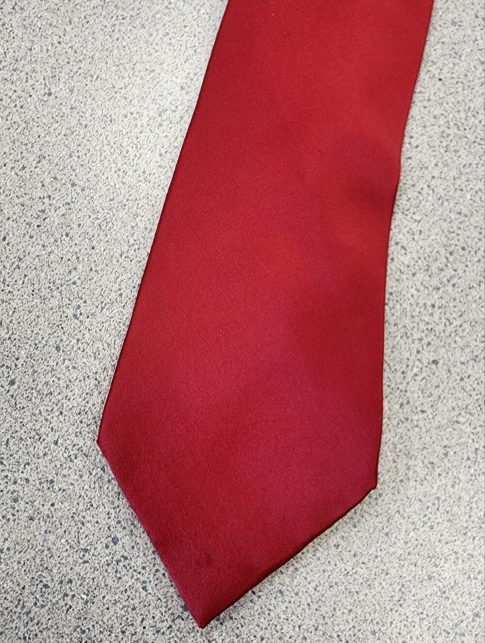 Umberto Bossi Roma Milano Red Solid Silk Necktie